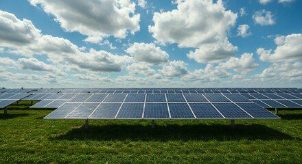 Ground-mounted solar field